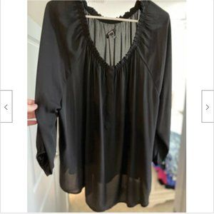 Apt 9 Women's Sheer Top - Black - 3x - NWOT